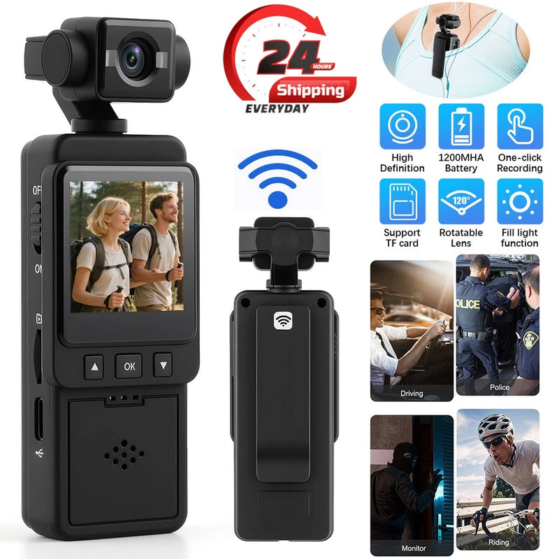 Body Camera HD 1080P 20 Hour Camcorder Mini Police 270?? Video DVR IR Night Cam