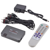 RF to AV converter, station selector, TV, cable TV to projection TV, video port