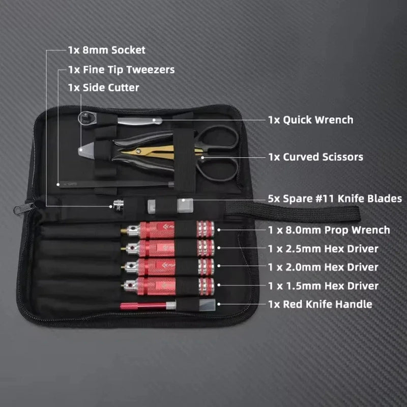 FlyFishRC Screwdriver Tool Kit Professional Repair Set For FPV RC Drone Airplane