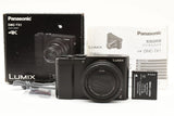 Panasonic Lumix DMC-TX1 Black 20.1MP Compact Camera Junk For Parts or Repair