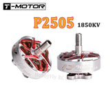 RC FPV brushless motor with silver housing, red windings, and threaded 4mm shaft