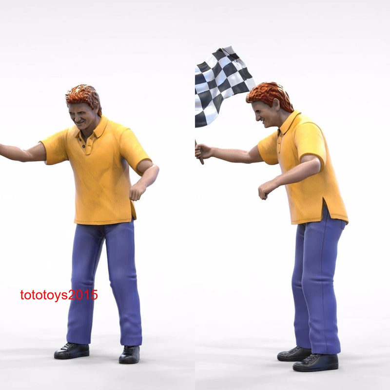 1/64 1/43 1/24 1/18 Racing repair man Scene Prop Miniatures Figure Doll Model