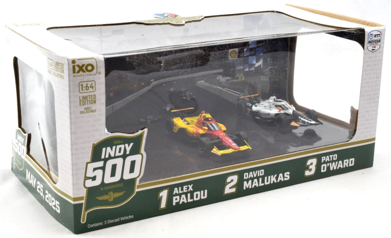 IXO Models 2025 Indianapolis 500 Victory Row Collector's Set 1:64 Scale IND6403