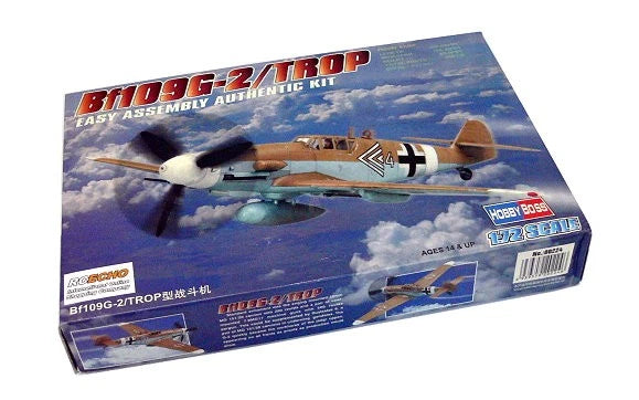 1/72 Bf109G-2/Trop aircraft model kit box with Bf109G-2/TROP artwork