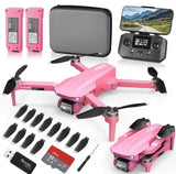 5G FPV GPS Quadcopter Drone 4K Camera Auto Return Home + 32GB TF Pink