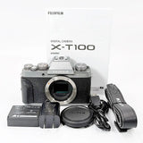 Fujifilm X-T100 Body, Dark Silver, Mirrorless Camera