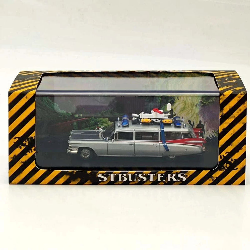 1:64 YS Ghostbusters Ecto-1 Diecast Model Minicar Varnish Limited car