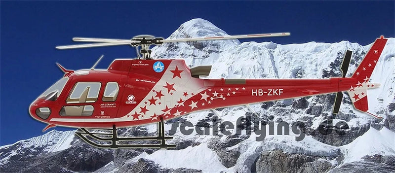 ROBAN 600 size ARF AS-350 Air Zermatt RC Helicopter Scale Fuselage V2 Version