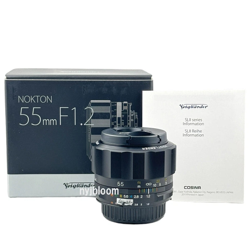 New VOIGTLANDER Nokton 55mm F1.2 SL IIs Nikon F Ai-S Mount Lens Manual Focus
