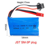 1Pack 6.4V 800mAh 20C Lipo Battery for WLToys for A959/A969 remote control car