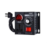 5000W Stepless Voltage Regulator Light Dimmer Temperature Speed Adjuster