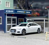 BN VAV 1:64 White A6L Luxury Sedan Sports Model Diecast Metal Car
