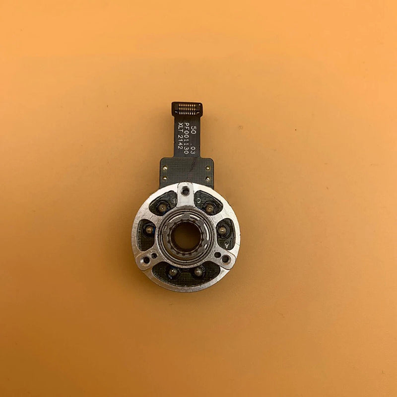 DJI Mavic 3 gimbal motor: circular Y-axis motor with ribbon cable and mounting plate