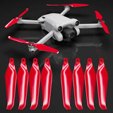 Stealth Propellers for DJI Mini 3 Pro & Mini 4 Pro - Red, 4 Propellers in Set