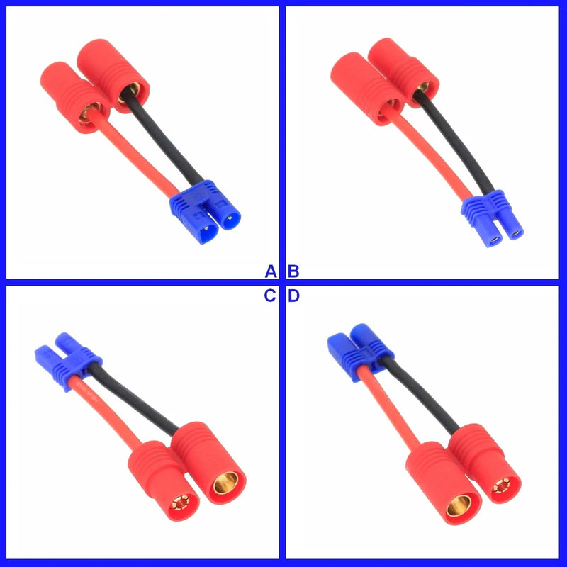 ESC HXT 6mm to EC2 16AWG 2inchs Cable Adapter For RC LiPo NiMH Battery FPV Truck