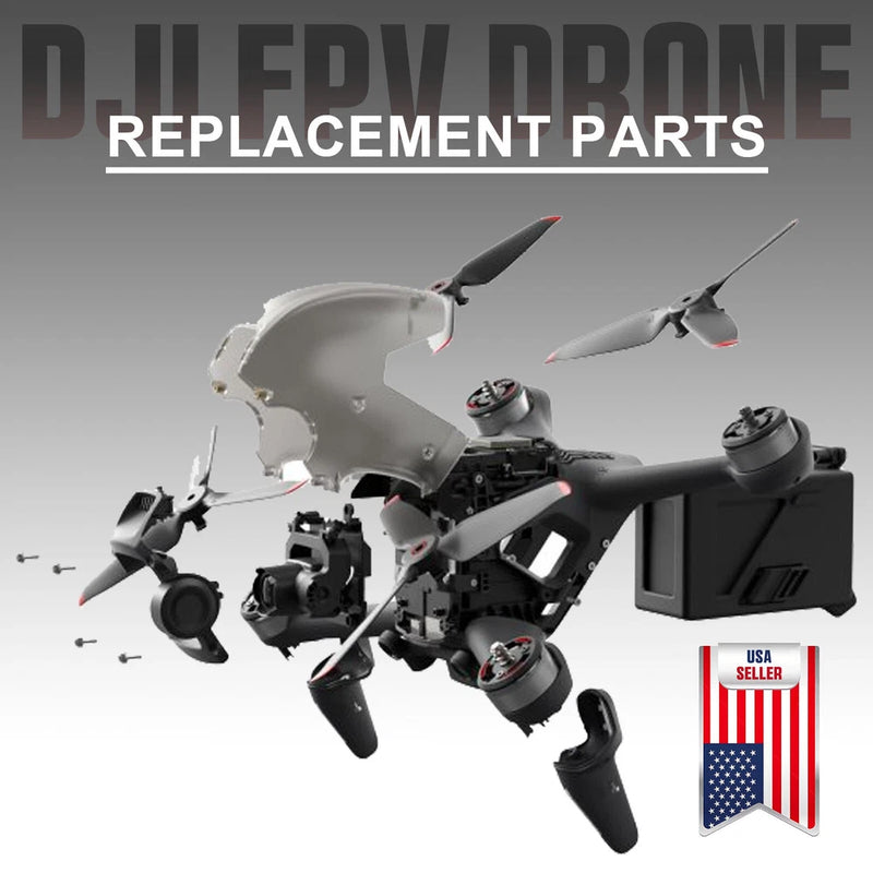 Drone arm motor replacement parts with flex cable cover and GPS board, for DJI FPV