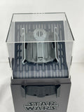 Open high performance battling drone case with gray Star Wars-themed launcher interior