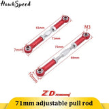 6PC 71mm Aluminium Alloy Servo Linkage Pull Rod for ZD Racing 1/10 Drift Car