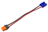 RC adapter cable with blue and orange male-to-female connectors and red/black wires