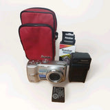 Panasonic Digital Camera  Lumix DMC-TZ1 5.0MP Silver, New Charger, Case.Tested