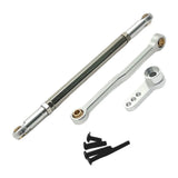 Metal RC steering linkage set with rod and two steering arms, for 1:12 cars