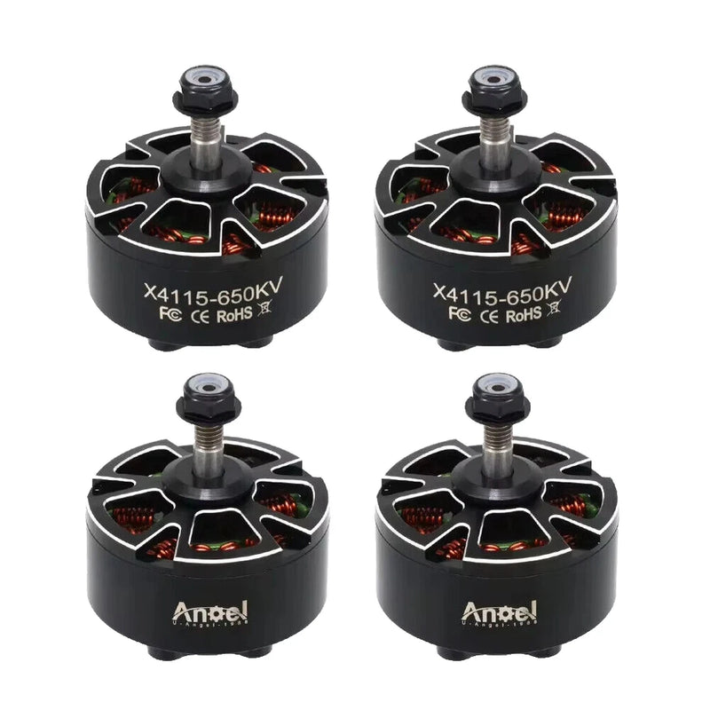 4Pcs Brushless Motor X4115 400/650KV 3-8S For 13/15/16in Propeller FPV RC Drone