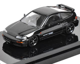 HJ 1:64 JDM Black CR-X SiR EF8 Hatchback Sports Model Diecast Metal Car