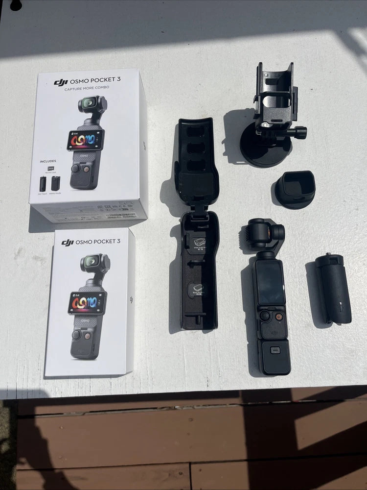 DJI Osmo 3 Pocket Camera Create More Combo + Case, ND Filter, Car Mount -Used 1x