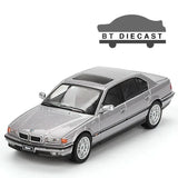 MINI GT BMW 750 iL 1/64 DIECAST MODEL CAR ASPEN SILVER METALLIC MGT00792
