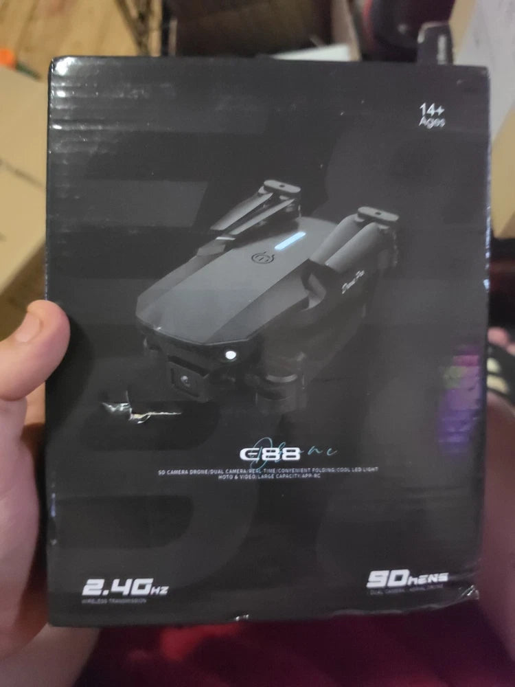 E88 Foldable HD Camera Drone Dual Camera 2.4GHz WiFi FPV Quadcopter RC Drone