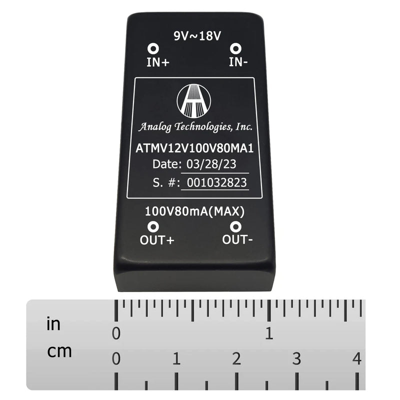 ATMV12V100V80MA1 8W Isolated DC-DC Power Module 12V Input 100V 80mA Output