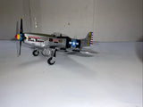 1:48 P-51K Mustang die-cast model with Mrs. Bonnie nose art, blue star
