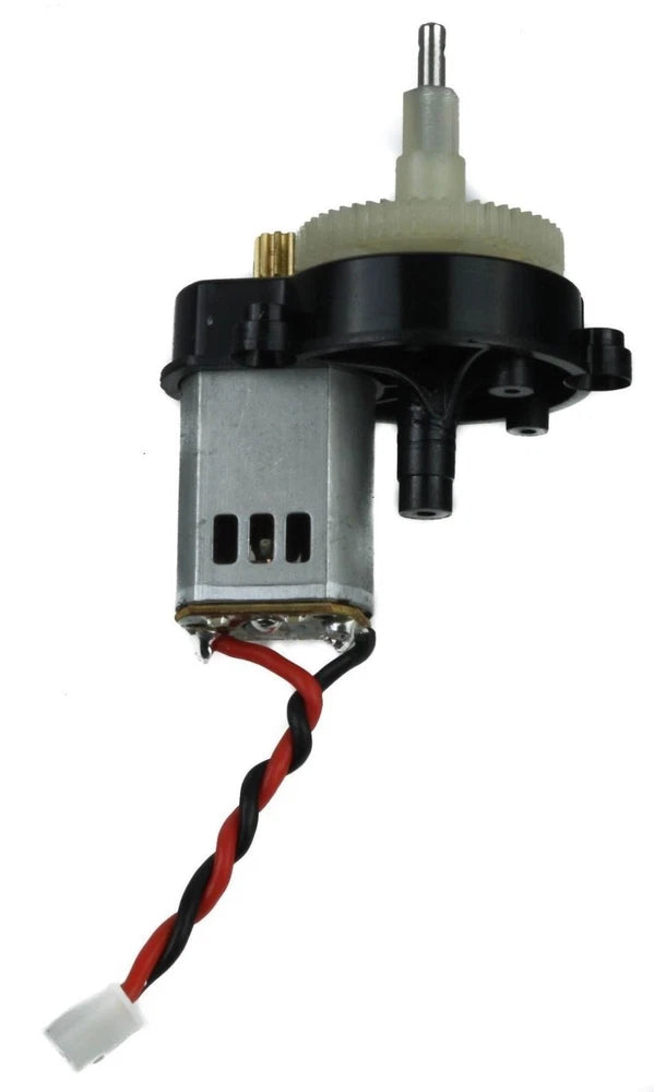 PROMARK drone motor with black gear housing and red/black wire leads