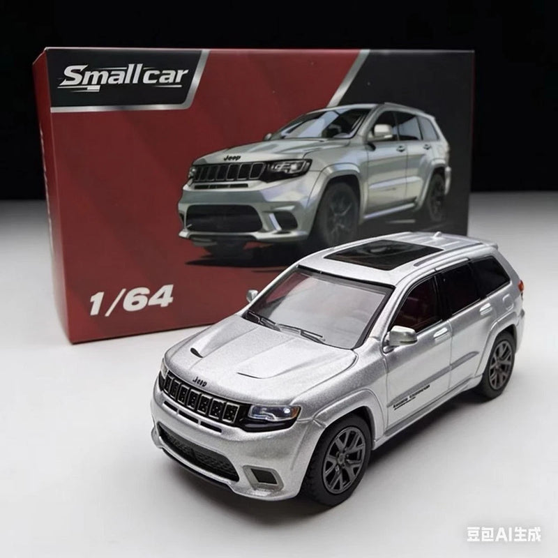 Smallcar 1/64 Scale Jeep Grand Cherokee Silver Diecast Car Model Toy gift