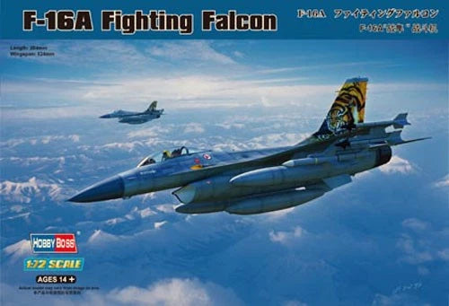 HobbyBoss 1/72 F-16A Fighting Falcon plastic model kit box art