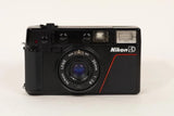Nikon L35 AD 35mm 1:2.8 ISO 1000 Film Camera - AS IS - FOR PARTS