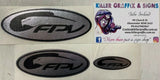 CUSTOM FPV STYLE BADGE DECAL OVERLAY COMPATIBLE WITH FORD FALCON BA/BF MK1 MK2