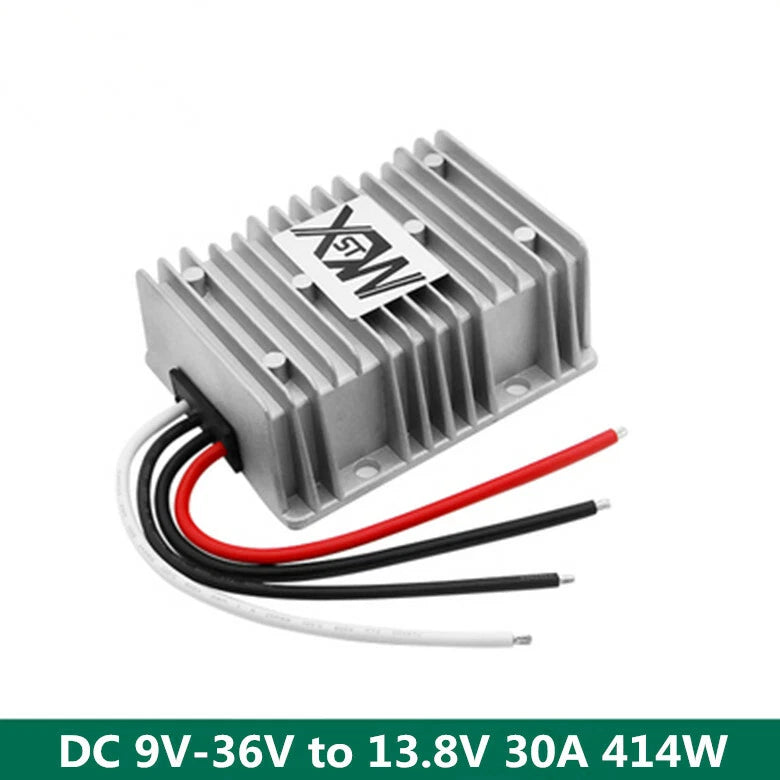 DC 9V-36V to 13.8V 30A 414W regulator power converter automatic buck-boost
