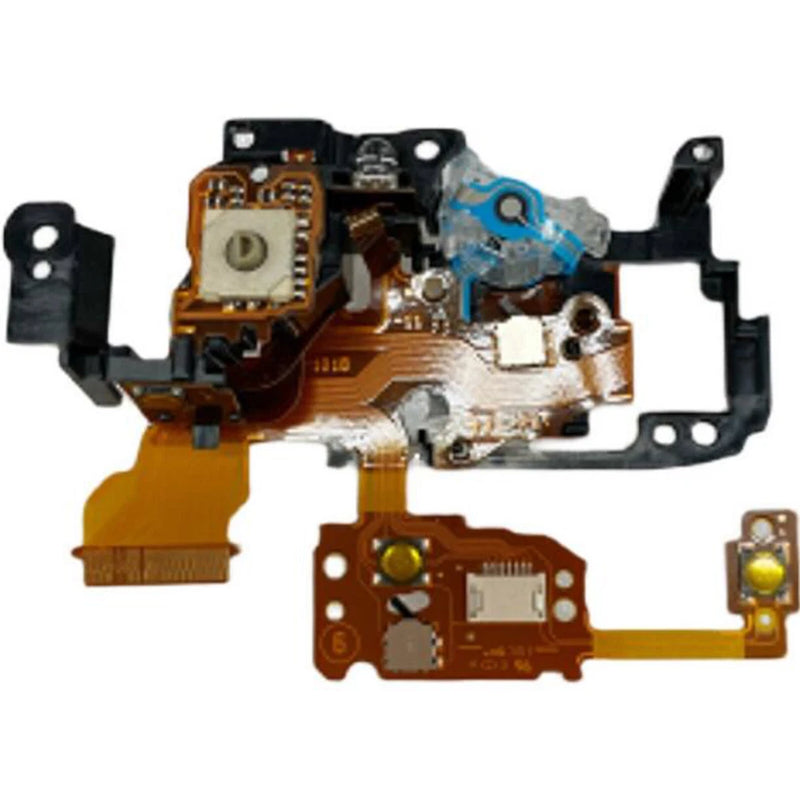 Flex cable electronic circuit board assembly with small components and gold connectors