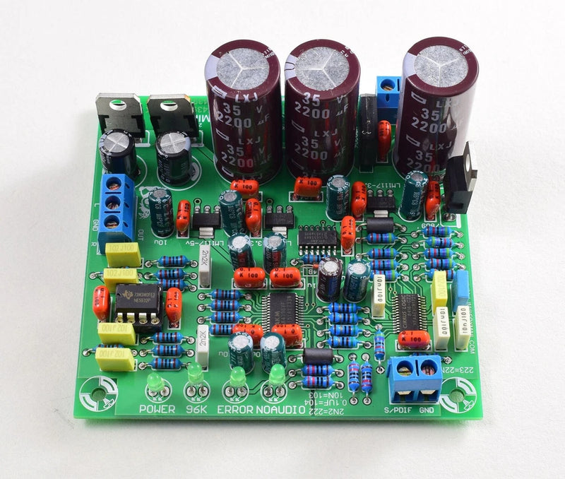 DIY DAC 24BIT 192KHZ AK4396 DAC kit SPDIF input ??SMD ICs soldered well)