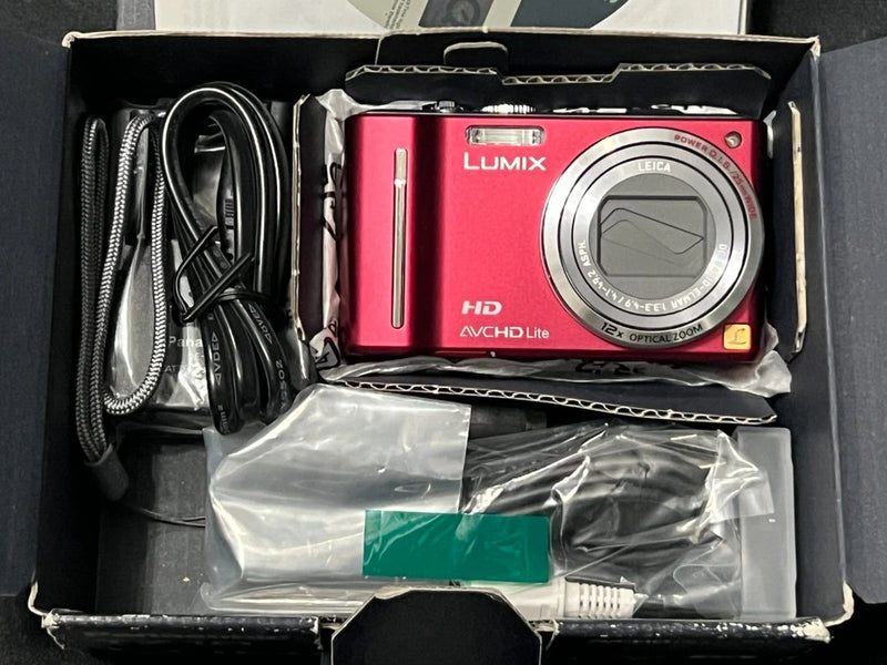 Panasonic LUMIX DMC-TZ10 12.1MP Digital Camera - RED Color