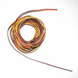 5M 3-Pin cable 30x0.08mm /1.2mm fit for JR servo wire RC model electronic wiring