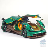 1/32 Pagani Huayra Roadster Model Car Diecast Vehicle Collection Kids Gift Green Battery