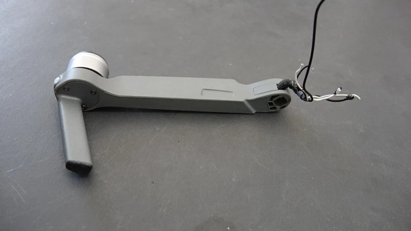 DJI Mavic Pro drone front left arm with motor, white and gray
