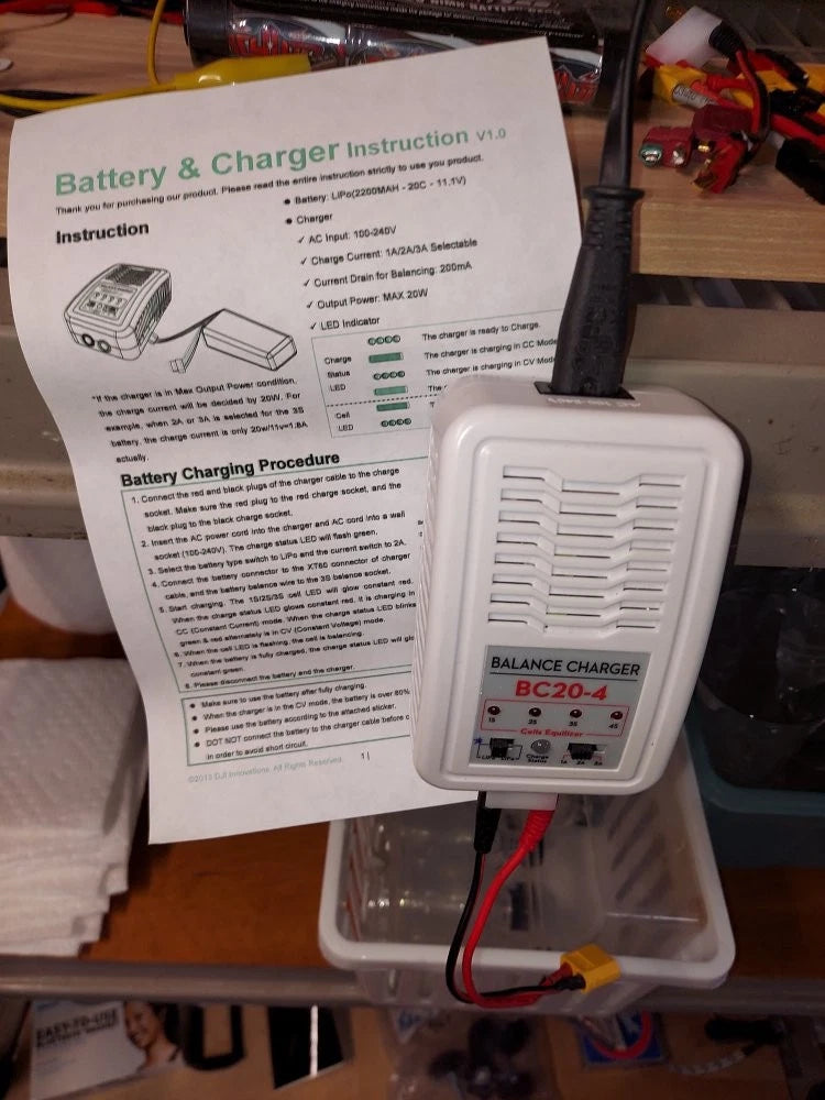 DJI BC20-4 LiPo/LiFe 1-3A 2-4S Balance Charger
