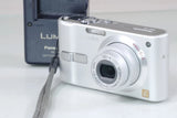 Panasonic Lumix DMC-FS1 Silver Digital Camera Leica Lens Battery Charger #3073