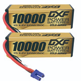 DXF 2PCS Performa Racing Graphene  Lipo 10000 11.4V 3S 150C Battery GOLDEN EC5