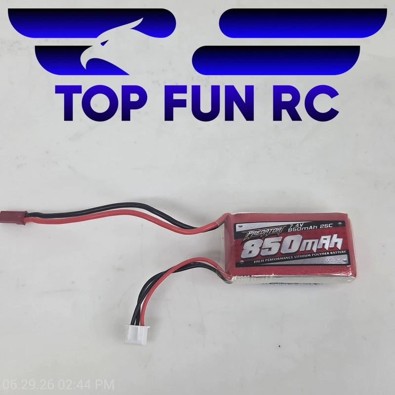 FMS PREDATOR 2S 850mAh 25C 7.4V LIPO BATTERY Battery