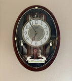 Vintage Rhythm Small World Magic Motion Musical Wall Clock ¨C Model 4MH750 Japan Battery