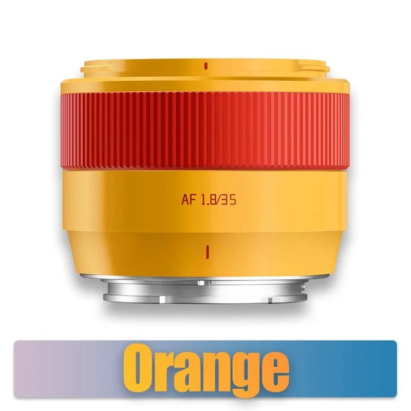 NEW TTArtisan AF 35mm F1.8 II APS-C Limited Orange Lens for Fujifilm X-mount